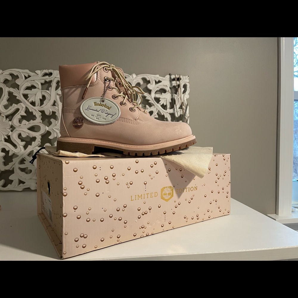 Limited Edition Baby Pink Timberland Boots